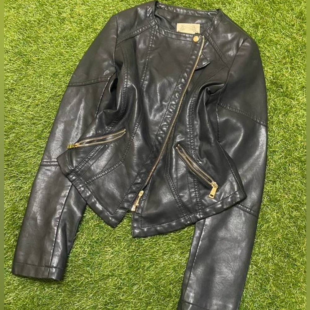 Women's Black Leather Jacket